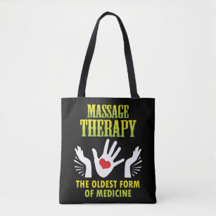 Massage-Therapie-älteste Form des Medizin-lustigen Tasche