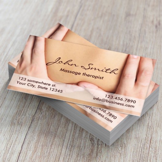 Massage Therapie Beruflich Therapist Ernennung Terminkarte