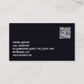 Massage Therapie Custom QR Visitenkarte (Rückseite)