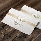 Massage Therapie Elegante Lotus Blume Salon Wellne Visitenkarte