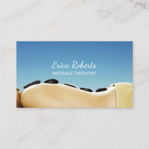 Massage Therapie Elegante Schönheit Wellness-Cent Visitenkarte
