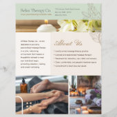 Massage-Therapie-Flyer-Vorlage Flyer (Hinten)