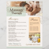 Massage-Therapie-Flyer-Vorlage Flyer (Vorne)