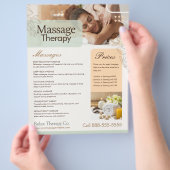 Massage-Therapie-Flyer-Vorlage Flyer (Hand)