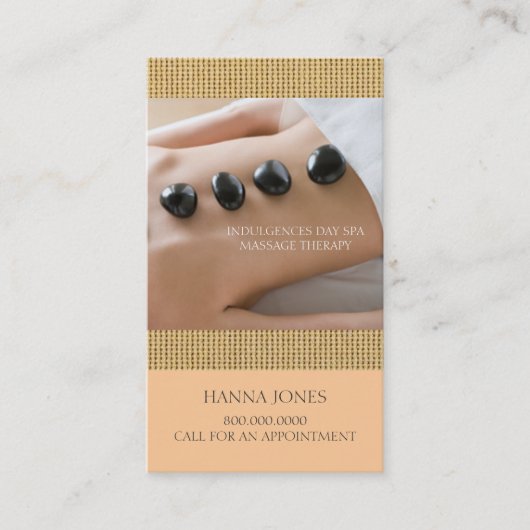 Massage-Therapie-Geschäfts-Karte des Visitenkarte (Vorderseite)