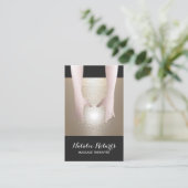 Massage Therapie Gold Reiki Energy Healing WELLNES Visitenkarte (Stehend Vorderseite)