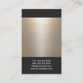 Massage Therapie Gold Reiki Energy Healing WELLNES Visitenkarte (Rückseite)