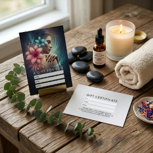 Massage-Therapie Heilende Hände Energie Spa Wellne Terminkarte