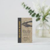 Massage-Therapie-heilende Hände Visitenkarte (Stehend Vorderseite)