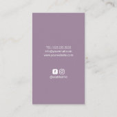 Massage-Therapie-heilender Visitenkarte (Rückseite)