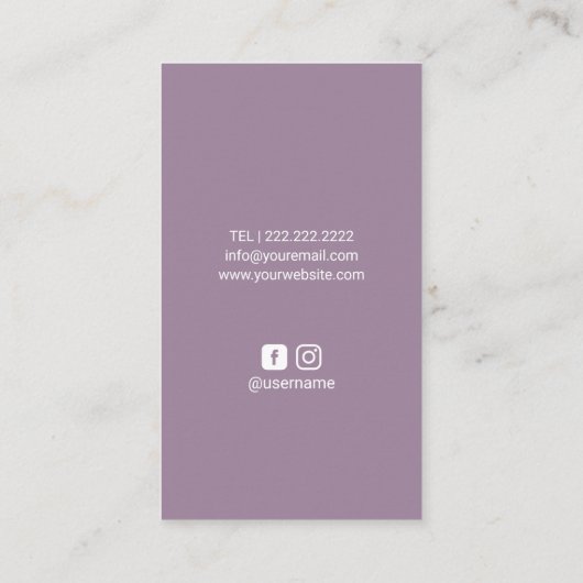 Massage-Therapie-heilender Visitenkarte (Rückseite)