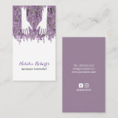 Massage-Therapie-heilender Visitenkarte (Vorne/Hinten)