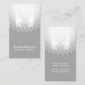 Massage-Therapie heilender WELLNESS-CENTER Salon Visitenkarte (Vorne/Hinten)