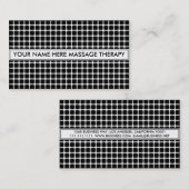 MASSAGE-THERAPIE-ILLUSIONS-SCHWARZES VISITENKARTE (Vorne/Hinten)