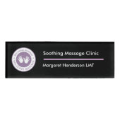 Massage-Therapie-Klinik Namenschild (Vorderseite)
