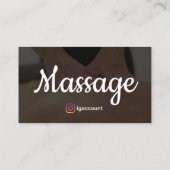 Massage-Therapie QR-Code-Integration Visitenkarte (Rückseite)
