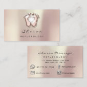 Massage Therapie Reflexologie Therapeut Soziale Ro Visitenkarte (Vorne/Hinten)