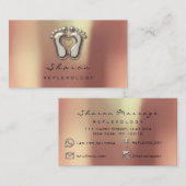 Massage Therapie Reflexologie Therapie Kupfer Elfe Visitenkarte (Vorne/Hinten)
