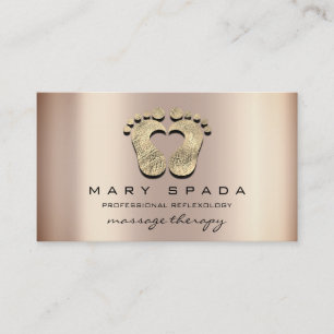 Massage-Therapie-Reflexzonenmassage-Füße Instagr Visitenkarte