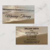 Massage Therapie Strand Visitenkarte (Vorne/Hinten)