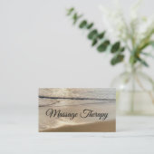 Massage Therapie Strand Visitenkarte (Stehend Vorderseite)