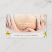 Massage Therapie Tropische Blume Salon Geschenk Rabattkarte (Vorderseite)