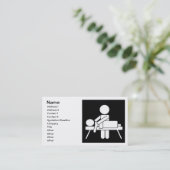 Massage-Therapie-Visitenkarte Terminkarte (Stehend Vorderseite)
