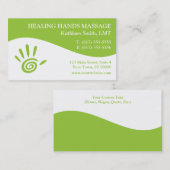 Massage-Therapie-Visitenkarten Visitenkarte (Vorne/Hinten)