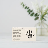 Massage-Therapie-Visitenkarten Visitenkarte (Stehend Vorderseite)