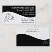 Massage-Therapie-Visitenkarten Visitenkarte (Vorne/Hinten)