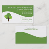 Massage-Therapie-Visitenkarten Visitenkarte (Vorne/Hinten)