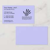 Massage-Therapie-Visitenkarten Visitenkarte (Vorne/Hinten)