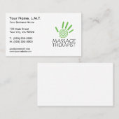 Massage-Therapie-Visitenkarten Visitenkarte (Vorne/Hinten)
