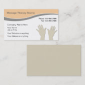 Massage-Therapie-Visitenkarten Visitenkarte (Vorne/Hinten)