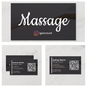 Massage-Therapie-Vorlagen-Design Visitenkarte