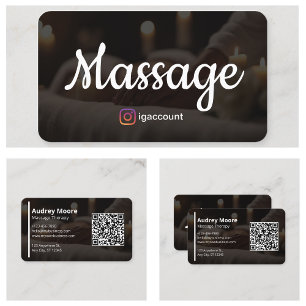 Massage Therapie Vorlagen Massage Therapeuten Visitenkarte