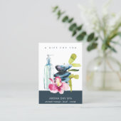 MASSAGE-THERAPIEBESCHEINIGUNG FÜR ORCHID STONE WEL VISITENKARTE (Stehend Vorderseite)