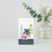 MASSAGE-THERAPIEBESCHEINIGUNG FÜR ORCHID STONE WEL VISITENKARTE (Stehend Vorderseite)