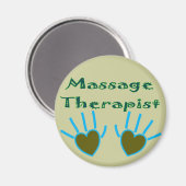 Massage Therapist Herz Handgeschenke Magnet (Vorderseite/Rückseite)