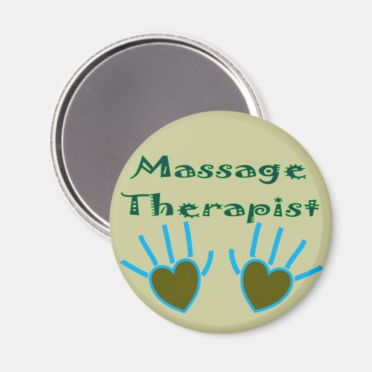 Massage Therapist Herz Handgeschenke Magnet (Vorderseite/Rückseite)