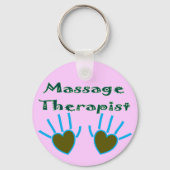 Massage Therapist Herz Handgeschenke Schlüsselanhänger (Vorderseite)