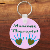 Massage Therapist Herz Handgeschenke Schlüsselanhänger (Vorderseite)