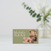 Massage Therapist Klinik Wellness Gesundheit Visitenkarte (Stehend Vorderseite)