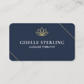 Massage Therapist Lotus Professional Visitenkarte (Vorderseite)