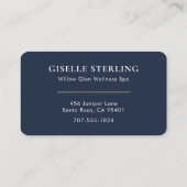 Massage Therapist Lotus Professional Visitenkarte (Rückseite)