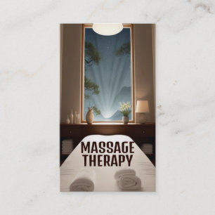 Massage Therapist Massage-Raum Visitenkarte