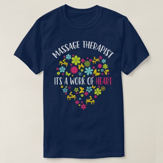 Massage Therapist sein Werk T-Shirt (Design vorne)