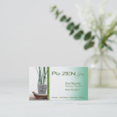 Massage Therapist Spa Business Card template Visitenkarte (Stehend Vorderseite)