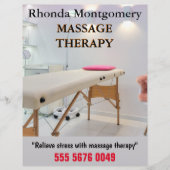 Massage Therapy Business Advertising Flyer (Vorne)