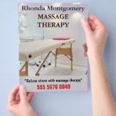Massage Therapy Business Advertising Flyer (Hand)